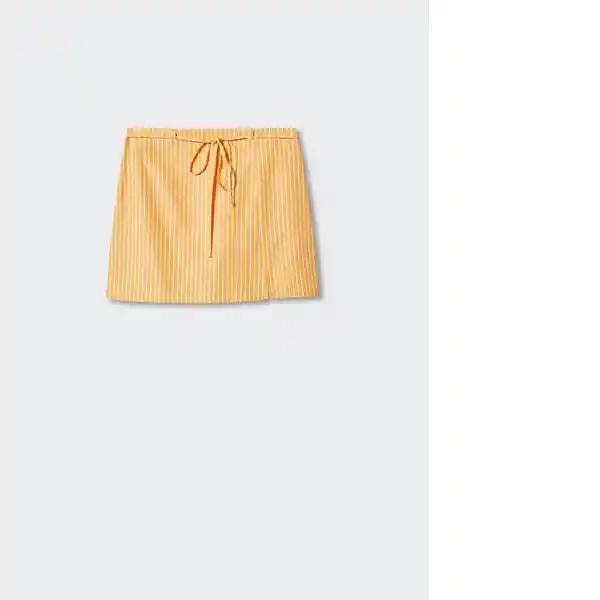 Falda Kilian-H Amarillo Talla M Mujer Mango