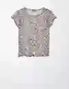 Camiseta Mujer Multicolor Talla Small American Eagle