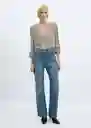 Blusa Pomelo Crudo Talla S Mujer Mango