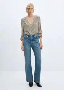Blusa Pomelo Crudo Talla S Mujer Mango