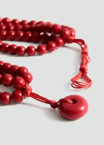 Collar Amanda Rojo Talla 99 Mujer Mango