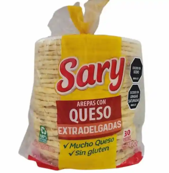 Sary Arepa Con Queso Extradelgadas