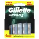 Gillette Máquinas de Afeitar Desechables Mach3