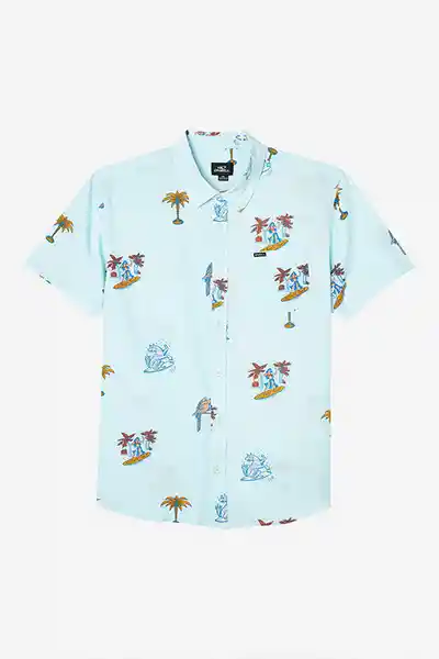 ONeill Camisa Artist Series Jhon Schubert am Azul Talla L