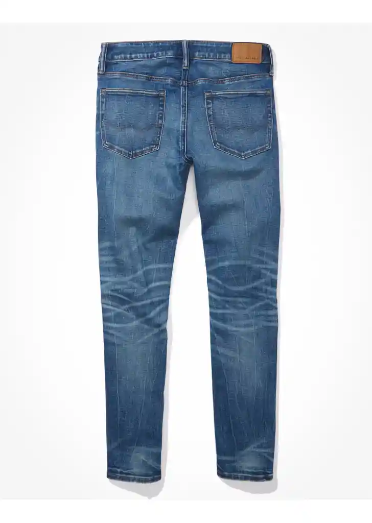 Jean Skinny Azul Talla 38 X 32 Hombre American Eagle