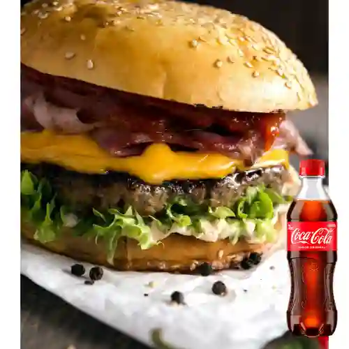 Combo Hamburguesa Classic Burguer +Cocacola Orig 400ml