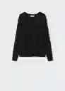 Saco Jersey Lucav Negro Talla S Mujer Mango