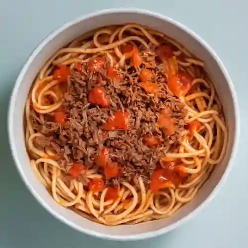 Pasta con Proteína Desmechada