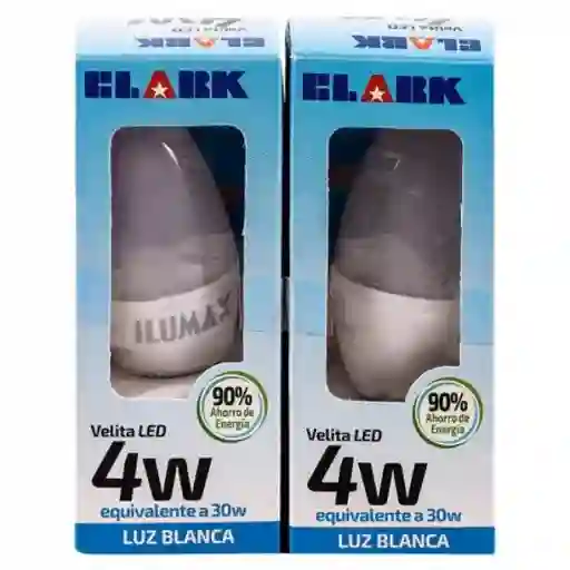 Clark Set Bombillo Led E14 4W Luz Blanca 30000H 1213-1