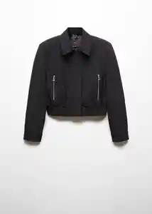 Chaqueta Blush Negro Talla M Mujer Mango
