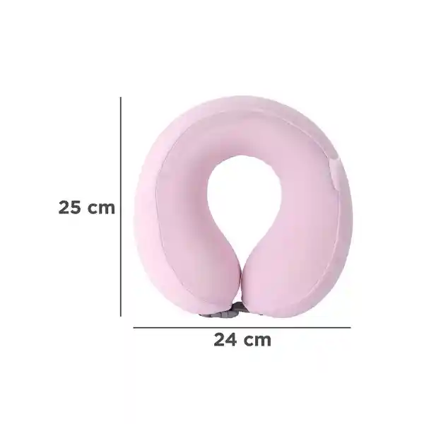 Almohada de Viaje Ajustable Para el Cuello Rosa Miniso