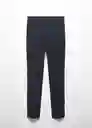 Pantalón Cola Navy Talla 42 Mujer Mango