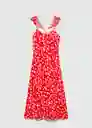 Vestido Rosaura Rojo Talla M Mujer Mango