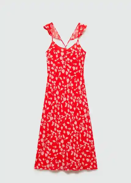 Vestido Rosaura Rojo Talla M Mujer Mango