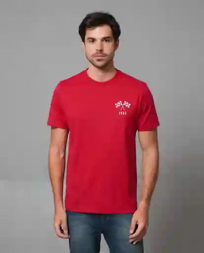 Camiseta Hombre Rojo Talla L 109G007_ROJ191764 Rifle