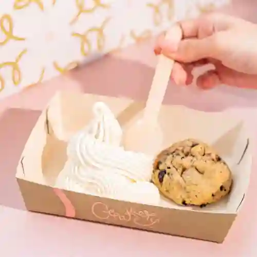 Helado + Galleta de Nutella