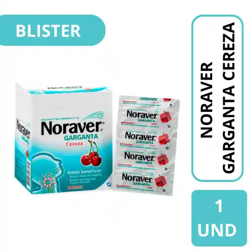 Noraver Garganta Blister (10 mg / 1.4 mg)