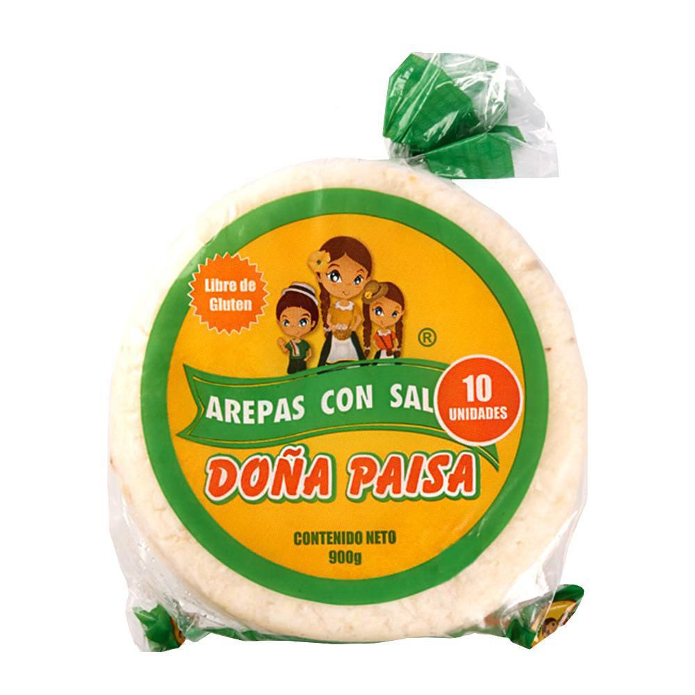 Doña Paisa Arepa Blanca con Sal 900 g