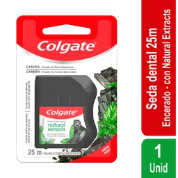 Colgate Hilo Dental Natural Extractos de Carbón