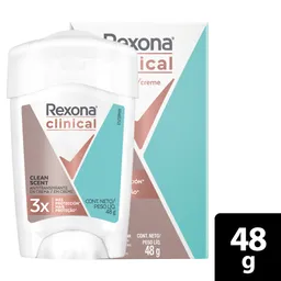 Rexona  Desodorante en Crema Mujer Clinical Clean Scent 