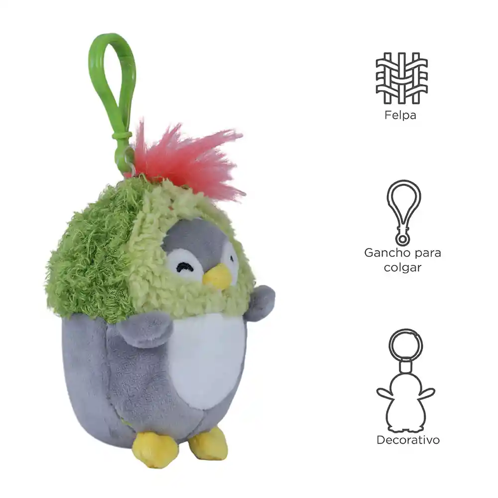 Llavero de Pingüino Colgante Con Cabeza de Aguacate Miniso