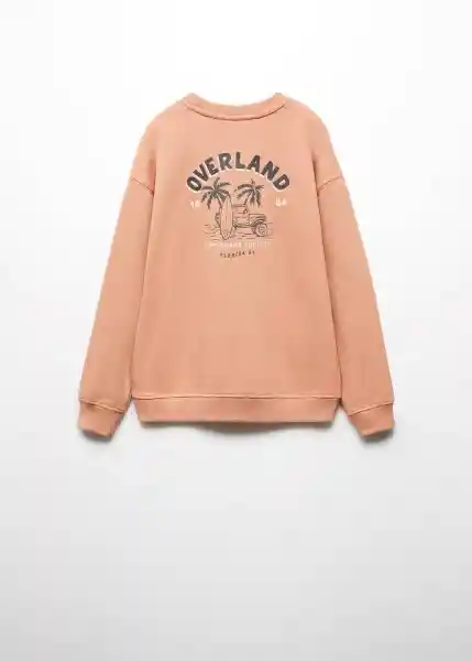 Sudadera Overland Albaricoque Talla 12 Niños Mango