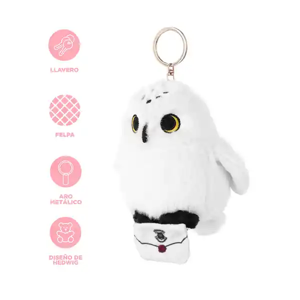 Llavero de Peluche Hedwig 5In Serie Harry Potter Miniso