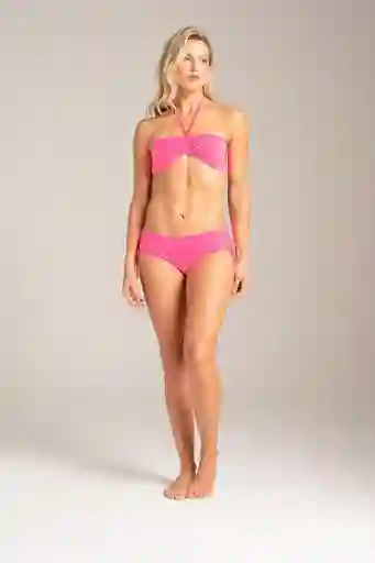 Panty Vestido de Baño Mujer Rosado Neón Talla XS Bronzini