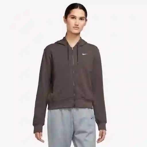 Nike Buzo One Hoodie Lbr Mujer Cafe Talla S