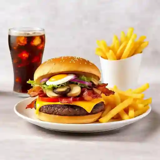 2 Combos de Hamburguesa Doble Carne Especial