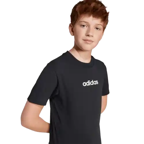 Adidas Camiseta Manga Corta Tee 160 de Niño Negro Talla L