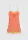 Vestido Vera Naranja Talla XS Mujer Mango