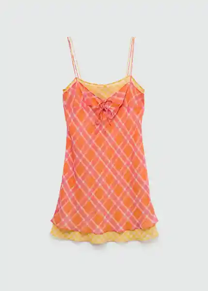 Vestido Vera Naranja Talla XS Mujer Mango