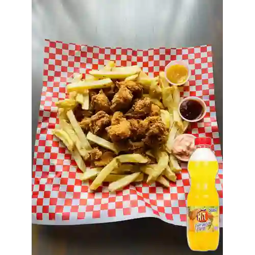 Combo Crispetas de Pollo + Hit Piña Naranja 500 ml