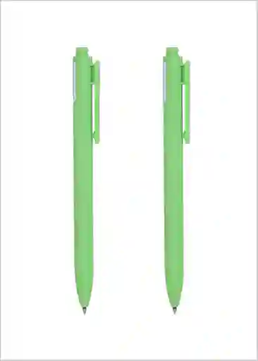 Miniso Pluma Retráctil Barril y Tinta Verde Fresco 0.7 mm