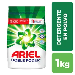 Ariel Doble Poder Detergente en Polvo 1 kg