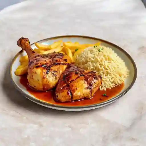 30a. 1 Pollo Entero Alaplancha