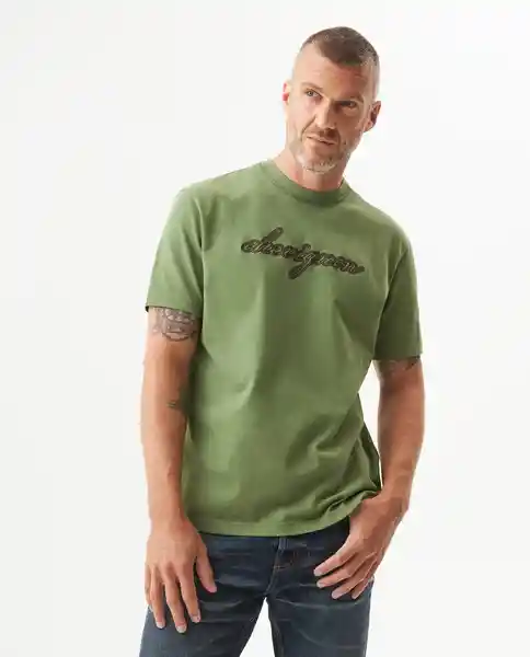 Camiseta Chain Graphic Verde Loden Oscuro Talla XS Chevignon