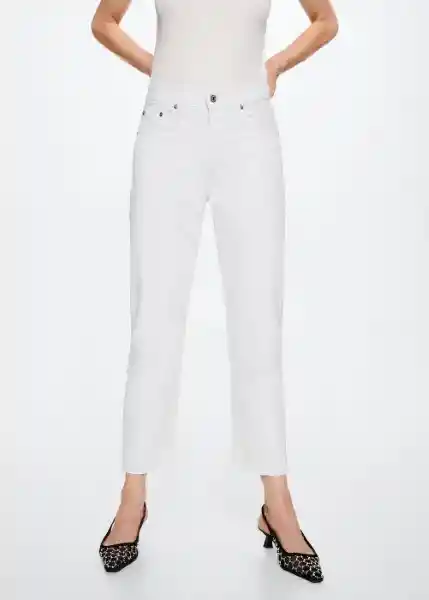 Jeans Havana2 Blanco Talla 44 Mujer Mango