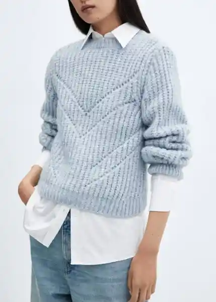 Jersey Gatito Prusia Talla S Mujer Mango