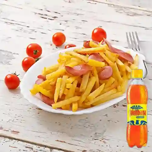 Combo Salchipapa Clásica + Colombiana 250 ml