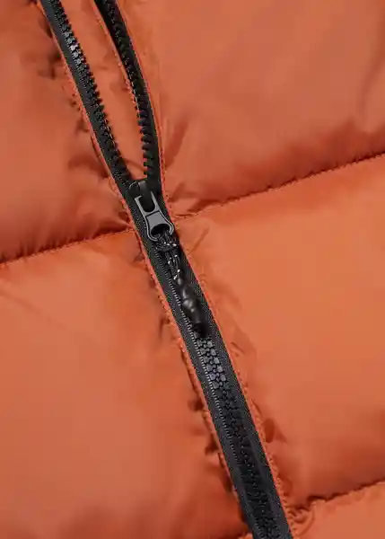 Abrigo Anorak Amerlong Naranja Talla 14 Niños Mango