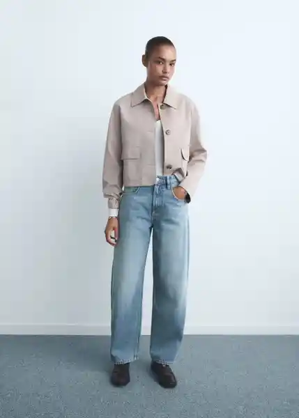 Jean Bet Tejano Medio Talla 36 Mujer Mango