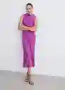 Vestido Gracy2 Morado Talla S Mujer Mango