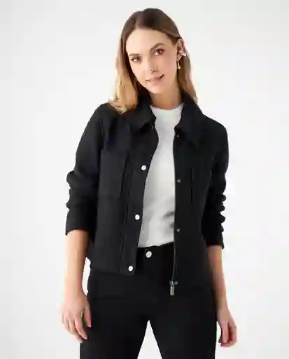 Chaqueta Negro Puro Ultraoscuro Talla S 429F221 Esprit