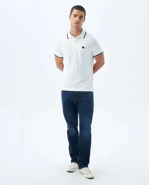 Camiseta Hombre Blanco Talla L 800G001_BLA114001 Americanino