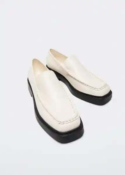 Zapato Pam Blanco Talla 38 Mujer Mango