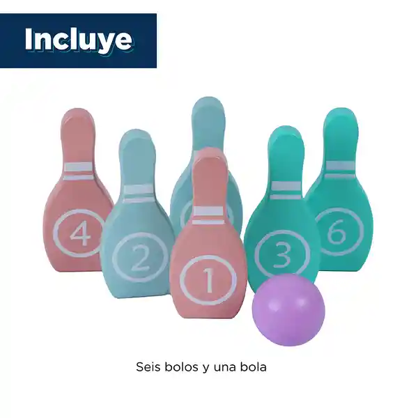 Set de Boliche de Madera Pines y Bola Miniso