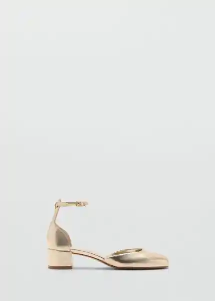 Zapatos Alexa Oro Talla 40 Mujer Mango