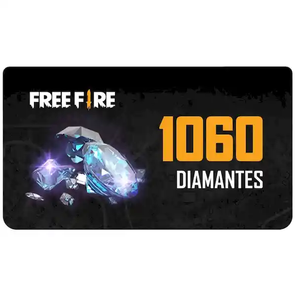 Freefire Tarjeta 1060 Diamantes